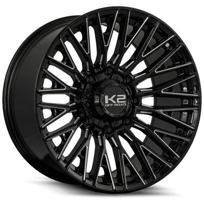K2 Offroad Vortex Black Milled Wheel