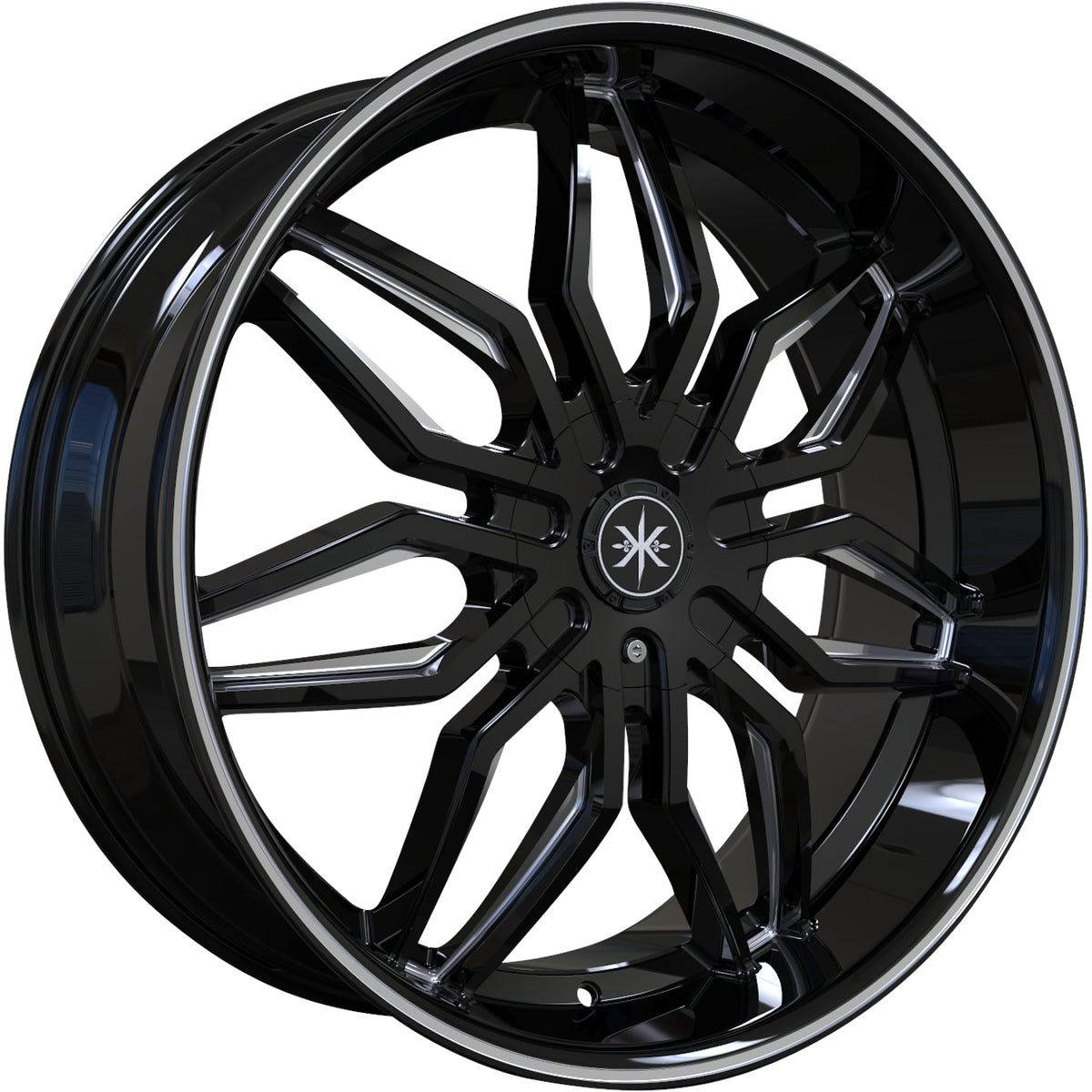 Karma Kustoms K18 Black Milled Wheel