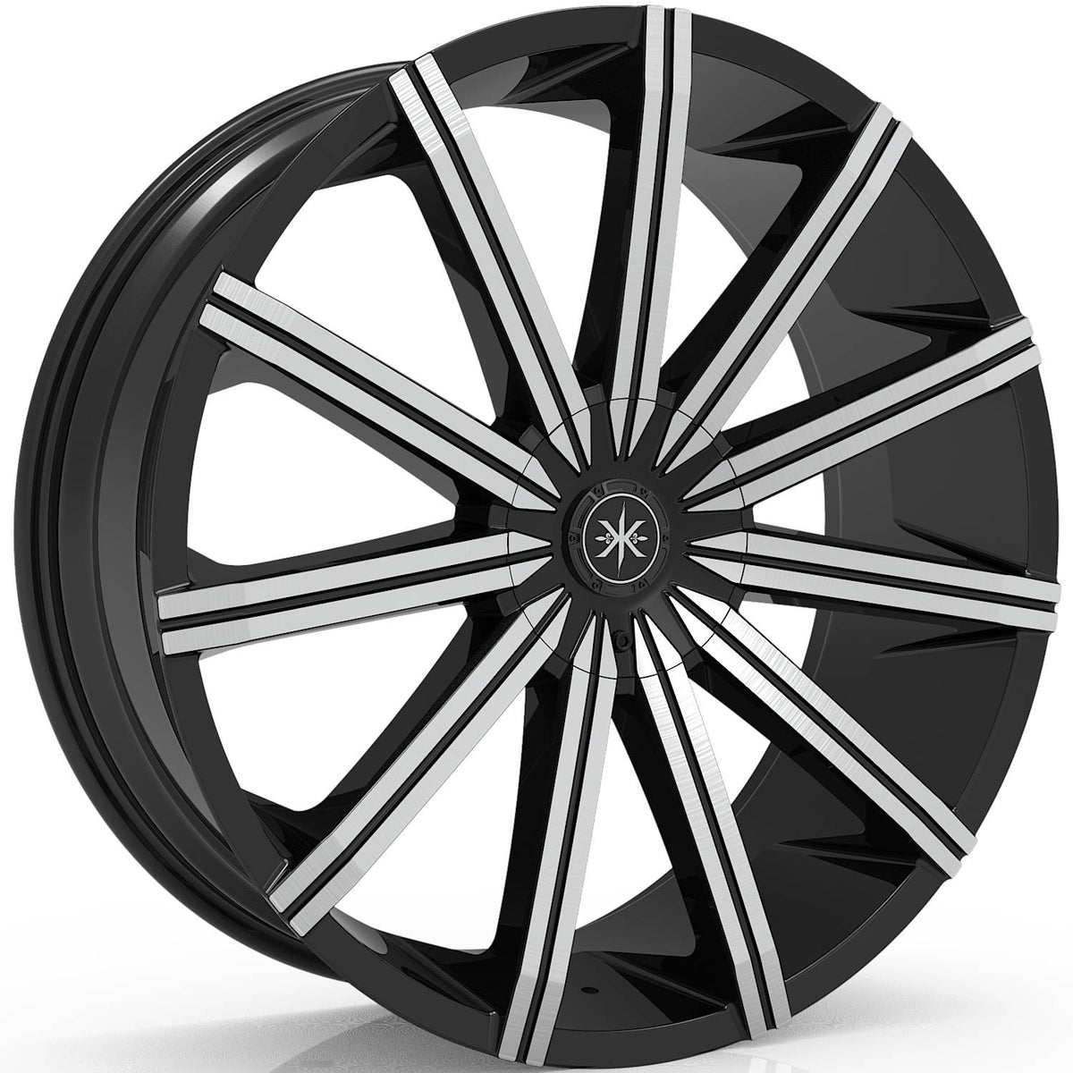 Karma Kustoms K2 Black Machined Wheel
