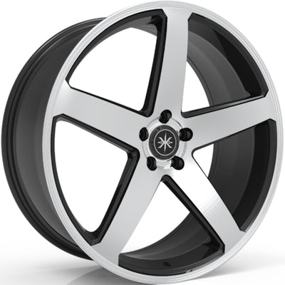 Karma Kustoms K4 Black Machined Wheel