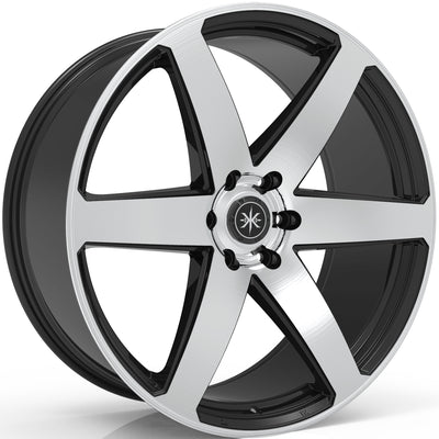 Karma Kustoms K4S Black Machined Wheel