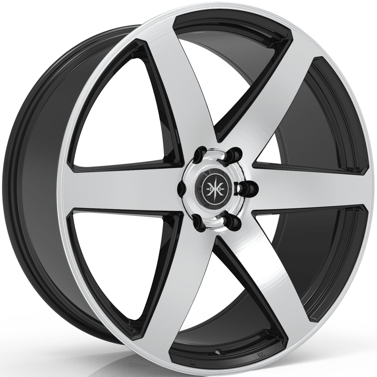 Karma Kustoms K4S Black Machined Wheel
