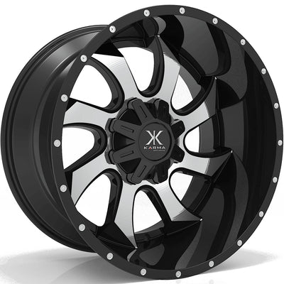 Karma Offroad K27 Black Machined Wheel