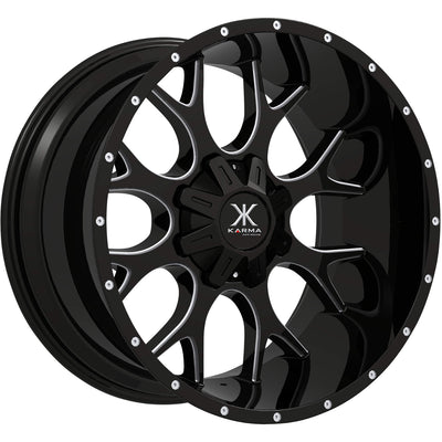 Karma Offroad K31 Black Milled Wheel