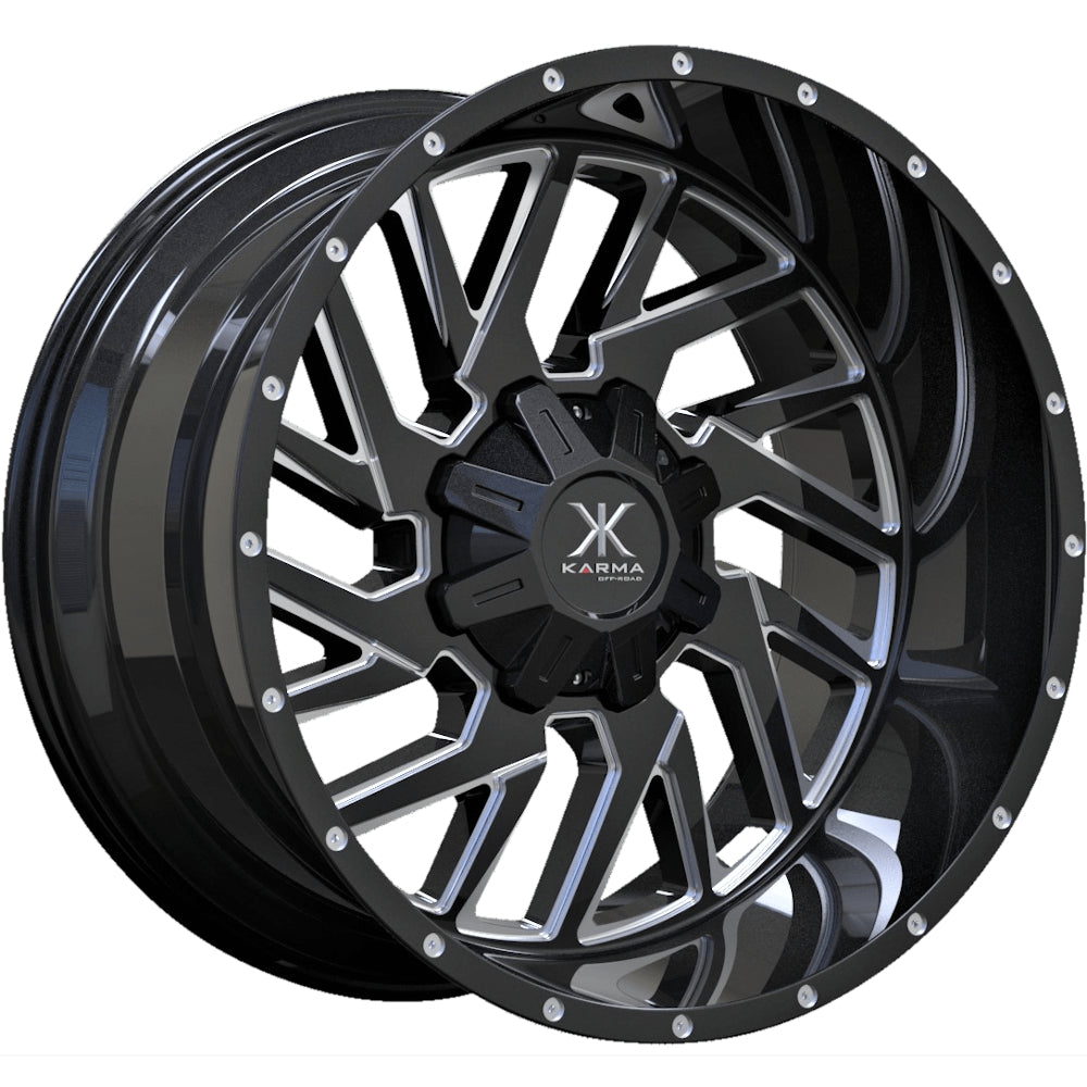Karma Offroad K33 Black Milled Wheel