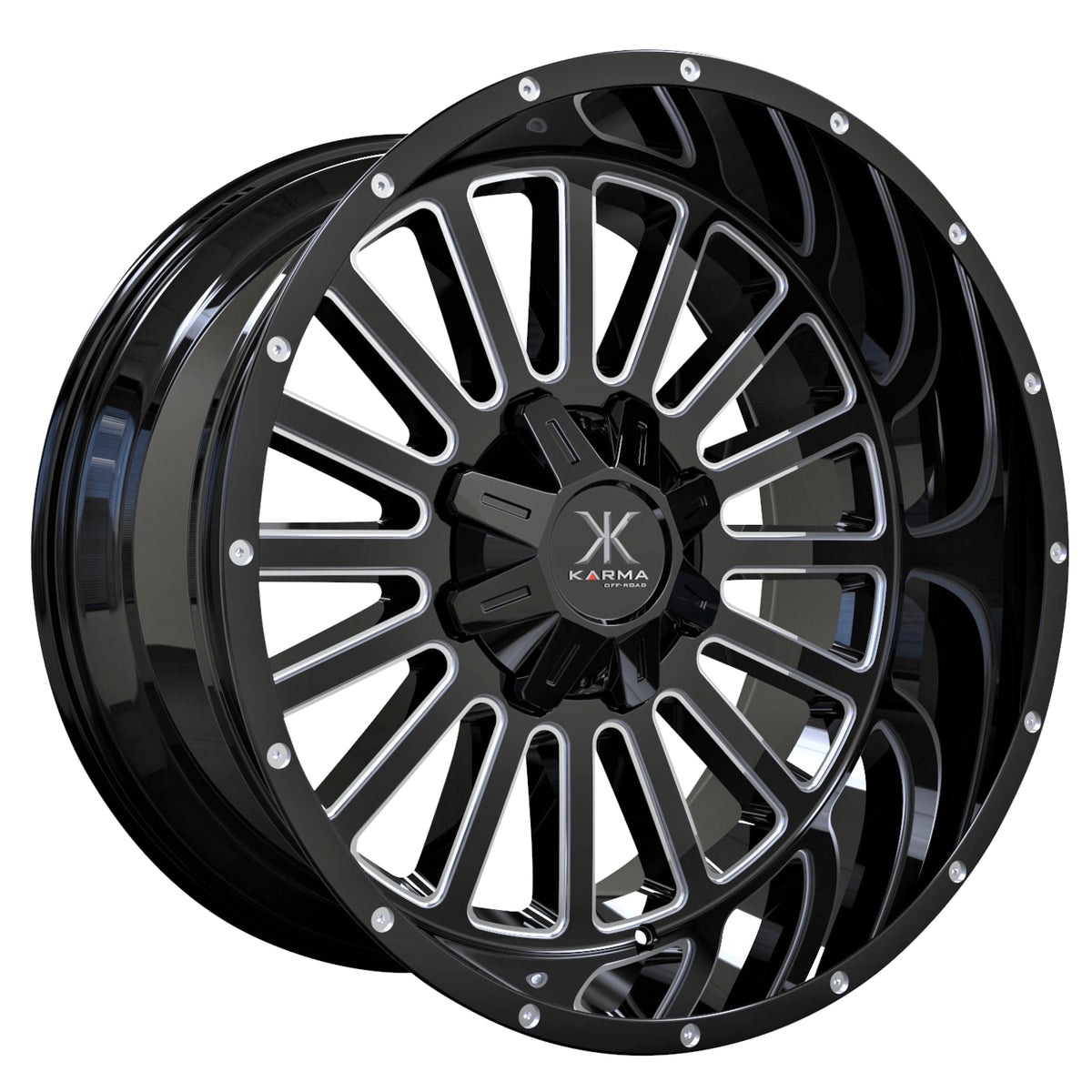 Karma Offroad K35 Black Milled Wheel