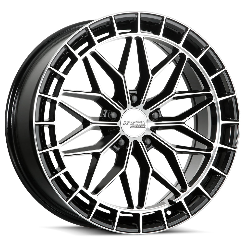 Katana KR12 Black Machined Wheel