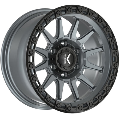 KG1 Forged Adrenaline KO105F 20x9.5 0mm Textured Matte Anthracite with Black Lip
