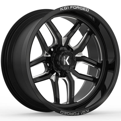 KG1 Forged Aristo Black Milled Wheel