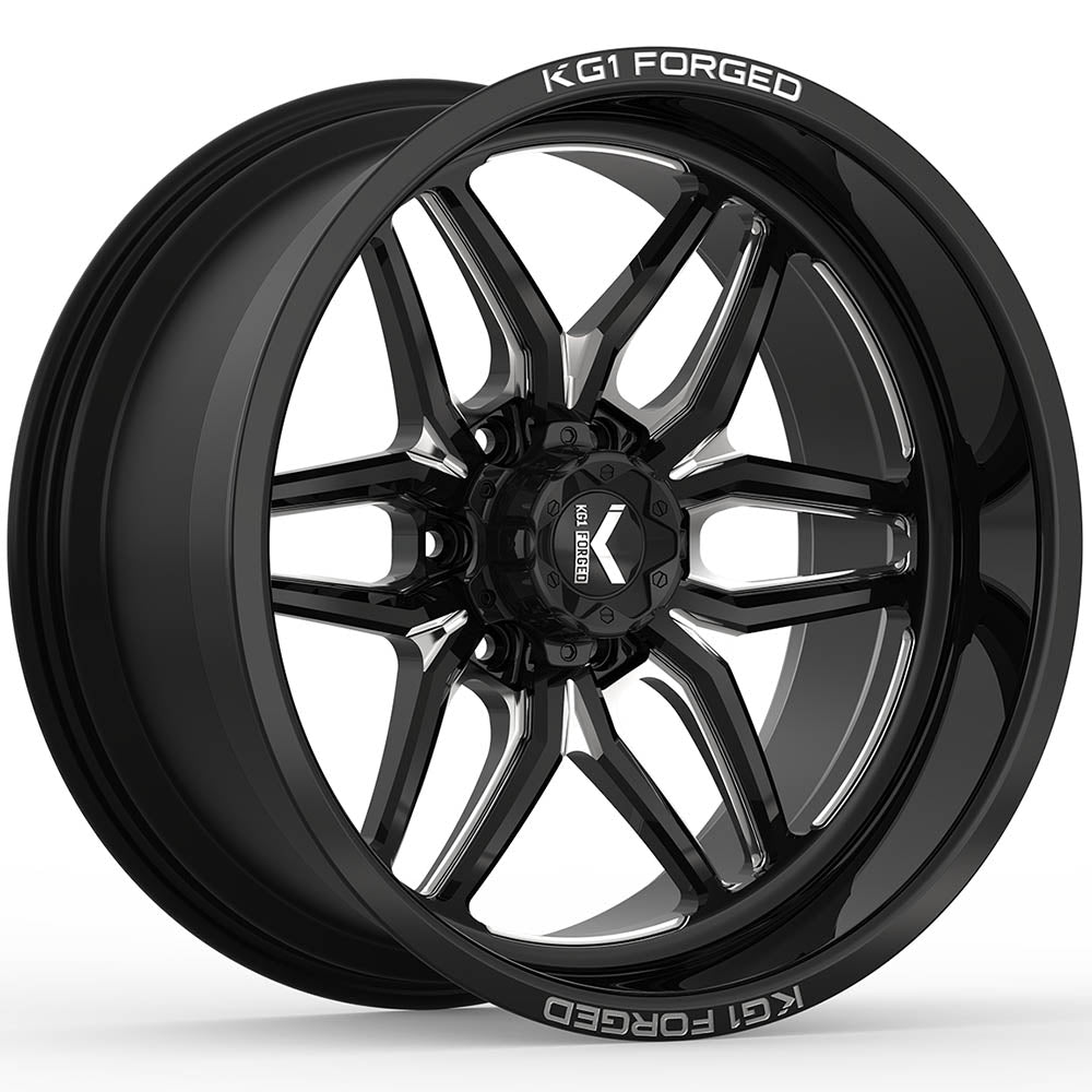 KG1 Forged Aristo Black Milled Wheel