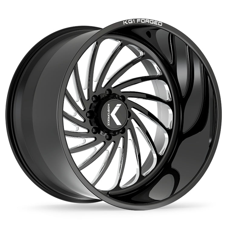 KG1 Forged Bender Black Milled Wheel