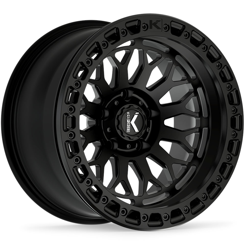 KG1 Forged Diamondhead Beadlock Black Wheel