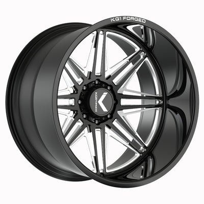 KG1 Forged Eclipse Black Milled Wheel