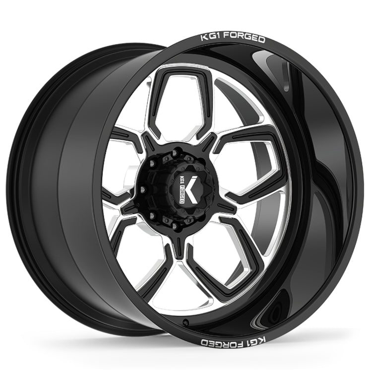 KG1 Forged Gear-5 Black Milled Wheel