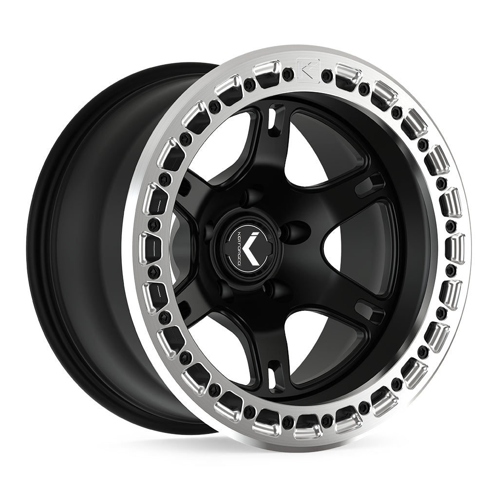 KG1 Forged Heral Beadlock Black Wheel