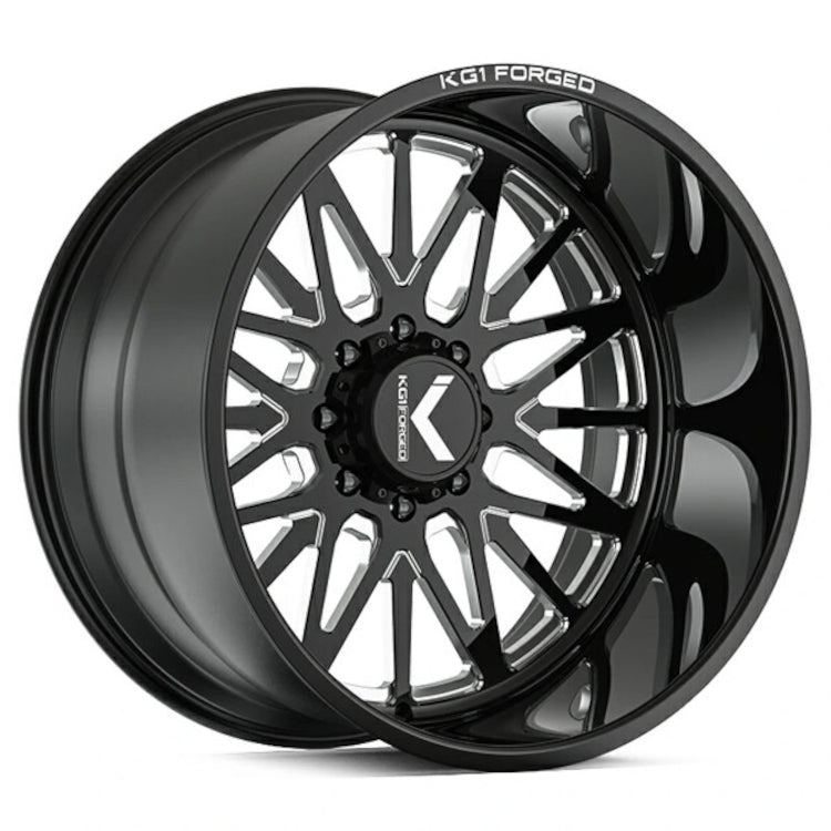 KG1 Forged Intent Black Milled Wheel