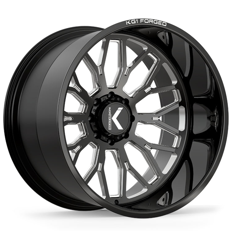 KG1 Forged Jacked Black Milled Wheel