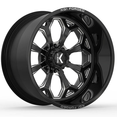 KG1 Forged Knox Black Milled Wheel