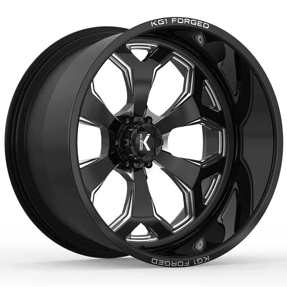 KG1 Forged Knox Black Milled Wheel