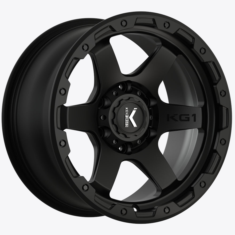 KG1 Forged Launch Matte Black Wheel