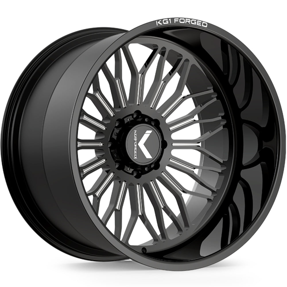 KG1 Forged Legion Black Milled Wheel