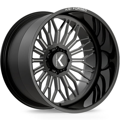 KG1 Forged Legion Black Milled Wheel