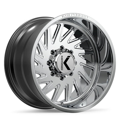 KG1 Forged Outburst KT056 20x10 -18mm Polished with Milled Spokes