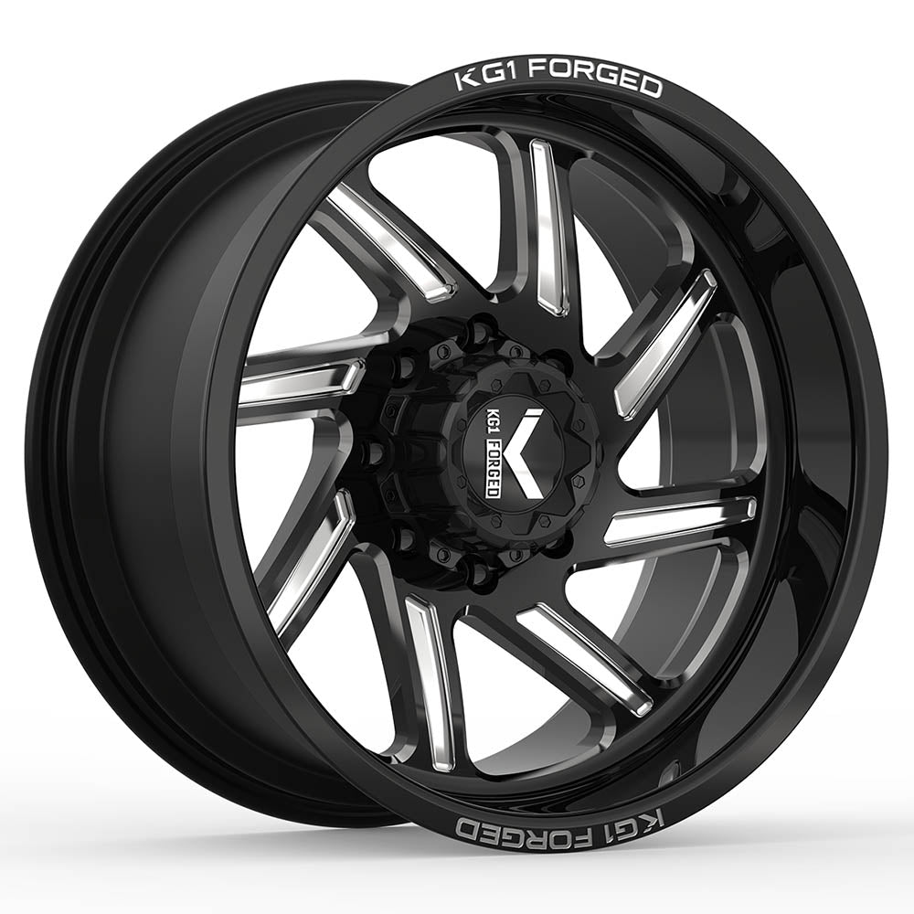 KG1 Forged Spool Black Milled Wheel