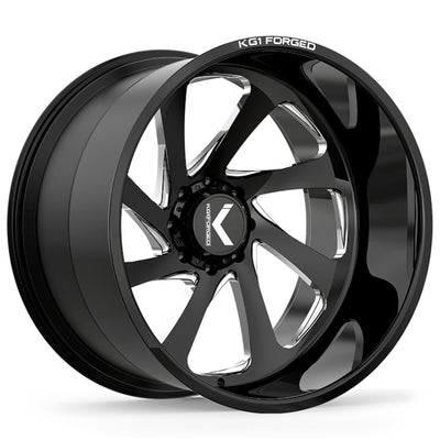 KG1 Forged Swoop Black Milled Wheel