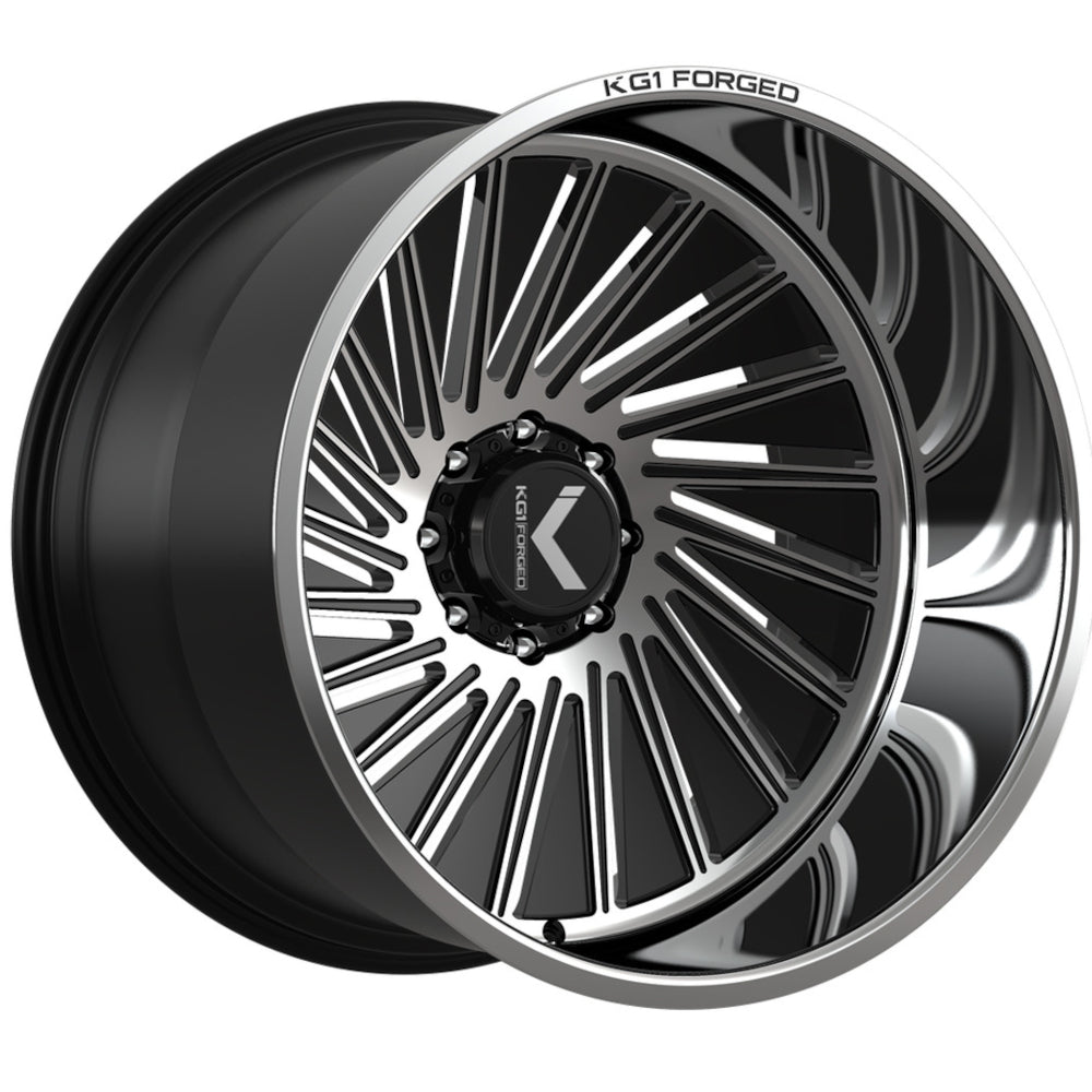 KG1 Forged Trance Black Milled Wheel