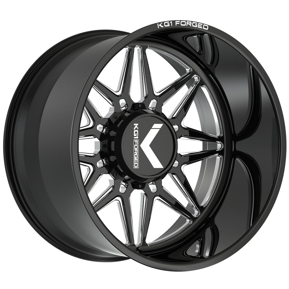 KG1 Forged Trickstar Black Milled Wheel
