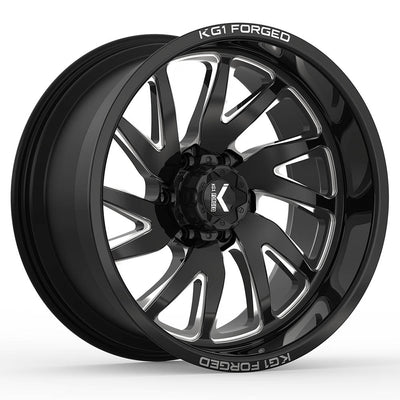 KG1 Forged Vile Black Milled Wheel