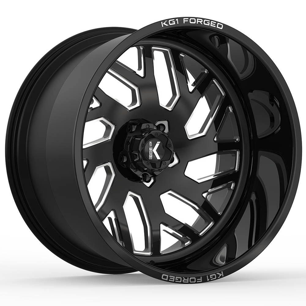 KG1 Forged Yaz Black Milled Wheel