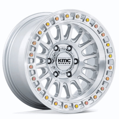 KMC KM552 Silver Machined Wheel