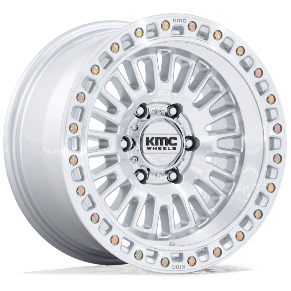 KMC KM554 Silver Machined Wheel
