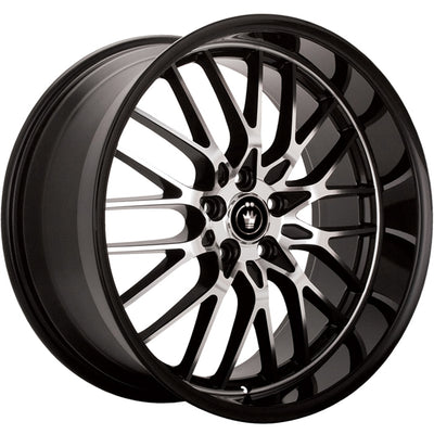 Konig Lace Black Machined Wheel