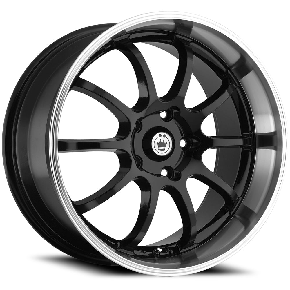 Konig Lightning Black Machined Wheel