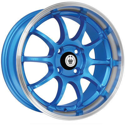 Konig Lightning Blue Machined Wheel