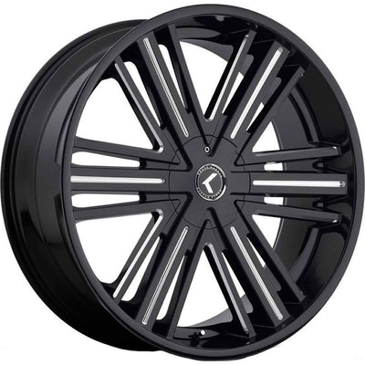 Kraze Hookah Black Milled Wheel
