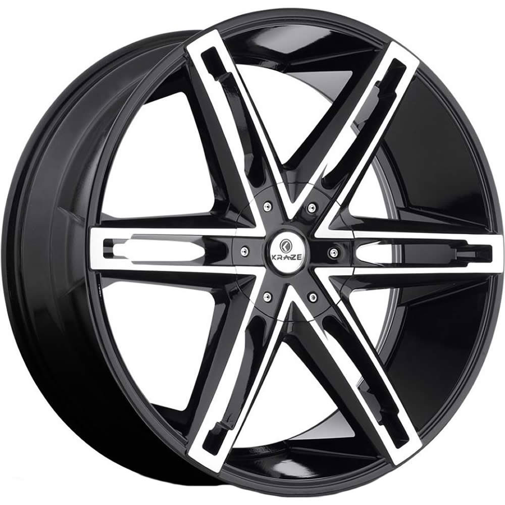 Kraze Mania Black Machined Wheel
