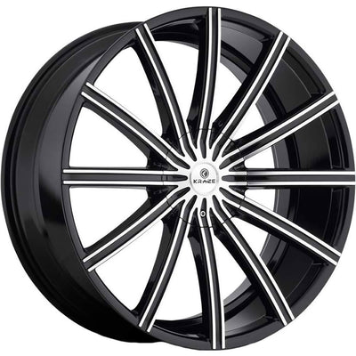 Kraze Passion Black Machined Wheel