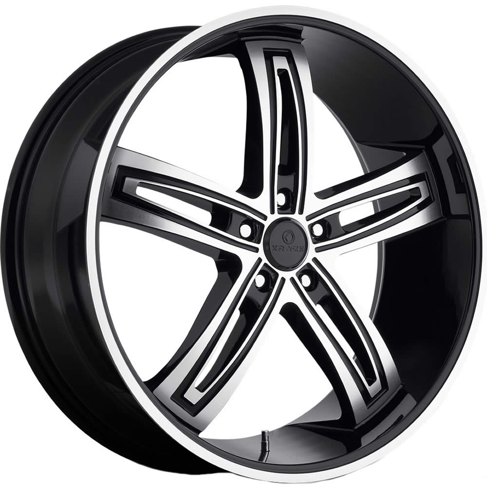 Kraze Ravish Black Machined Wheel