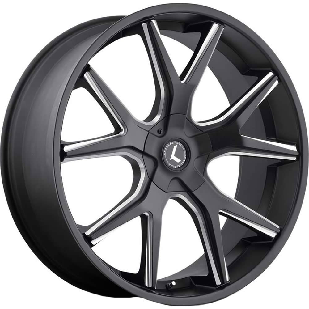 Kraze Splitz Black Milled Wheel