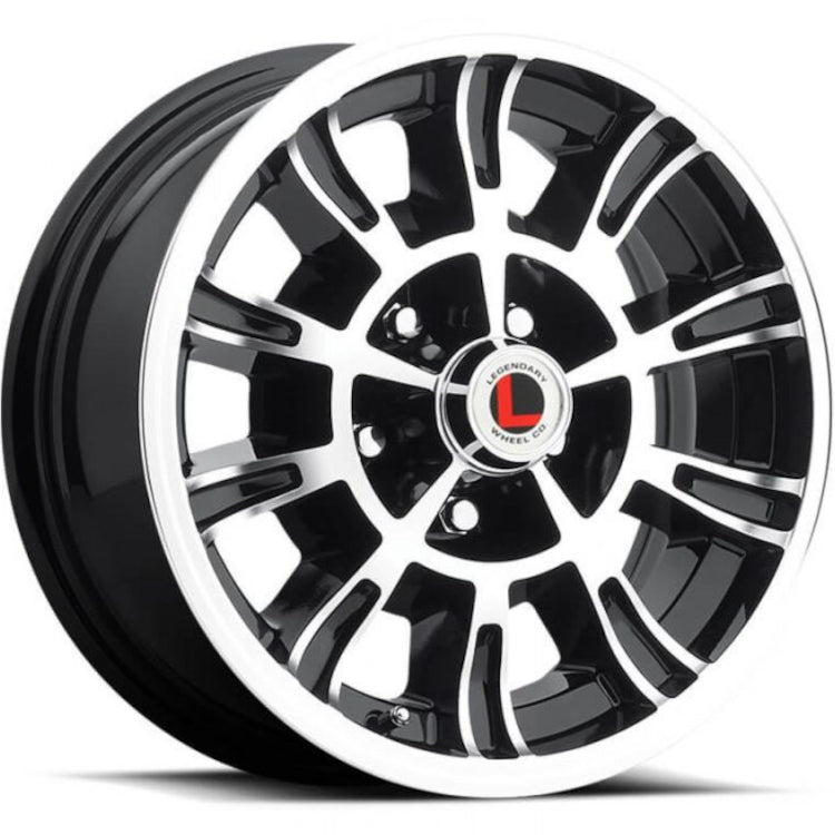 Legendary Wheels LW66 Black Machined Wheel