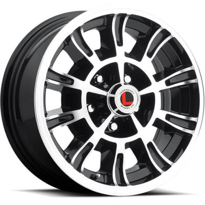 Legendary Wheels LW66 Black Machined Wheel