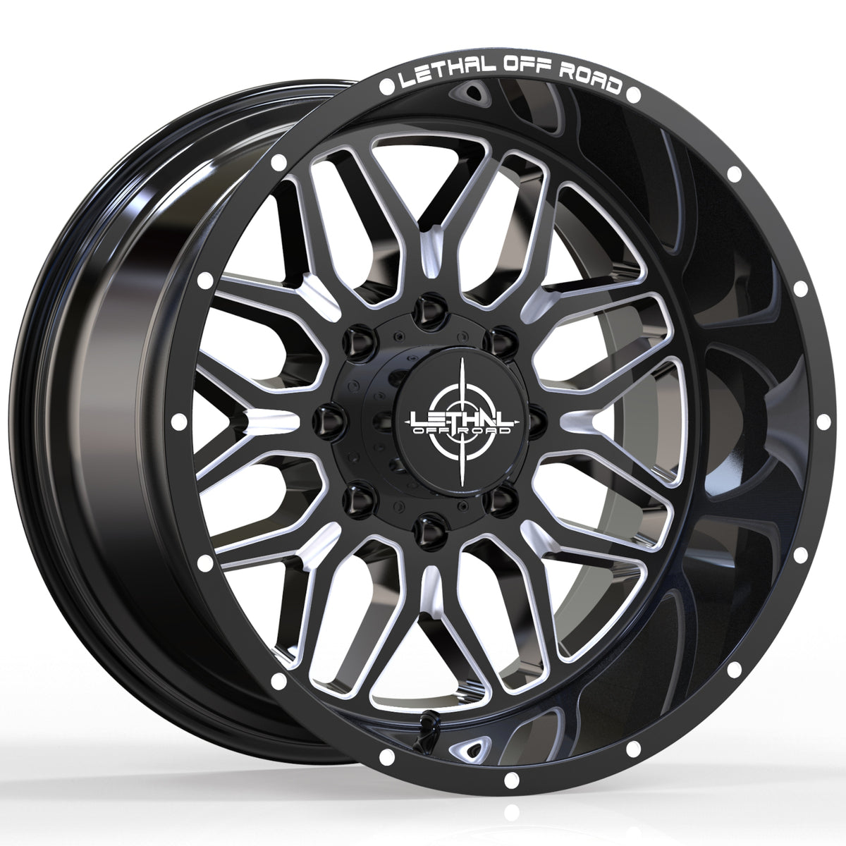 Lethal Offroad LT03 Black Milled Wheel