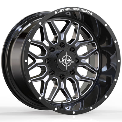 Lethal Offroad LT03 Black Milled Wheel