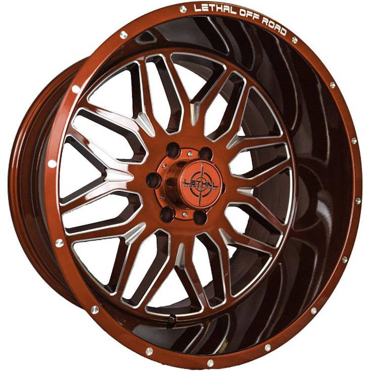Lethal Offroad LT03 Red Milled Wheel