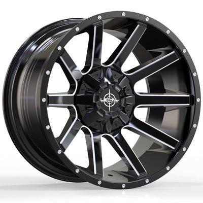Lethal Offroad LT05 Black Milled Wheel