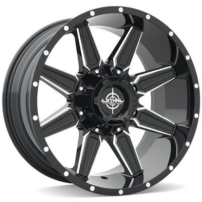 Lethal Offroad LT06 Black Milled Wheel